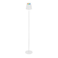 LED-gulvlampe Coloris, hvid, RGB, dæmper, IP44, USB