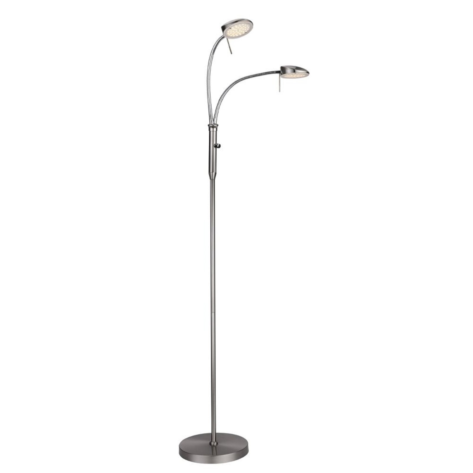 Vegas 2 Lampadar Brushed Steel - Halo Design