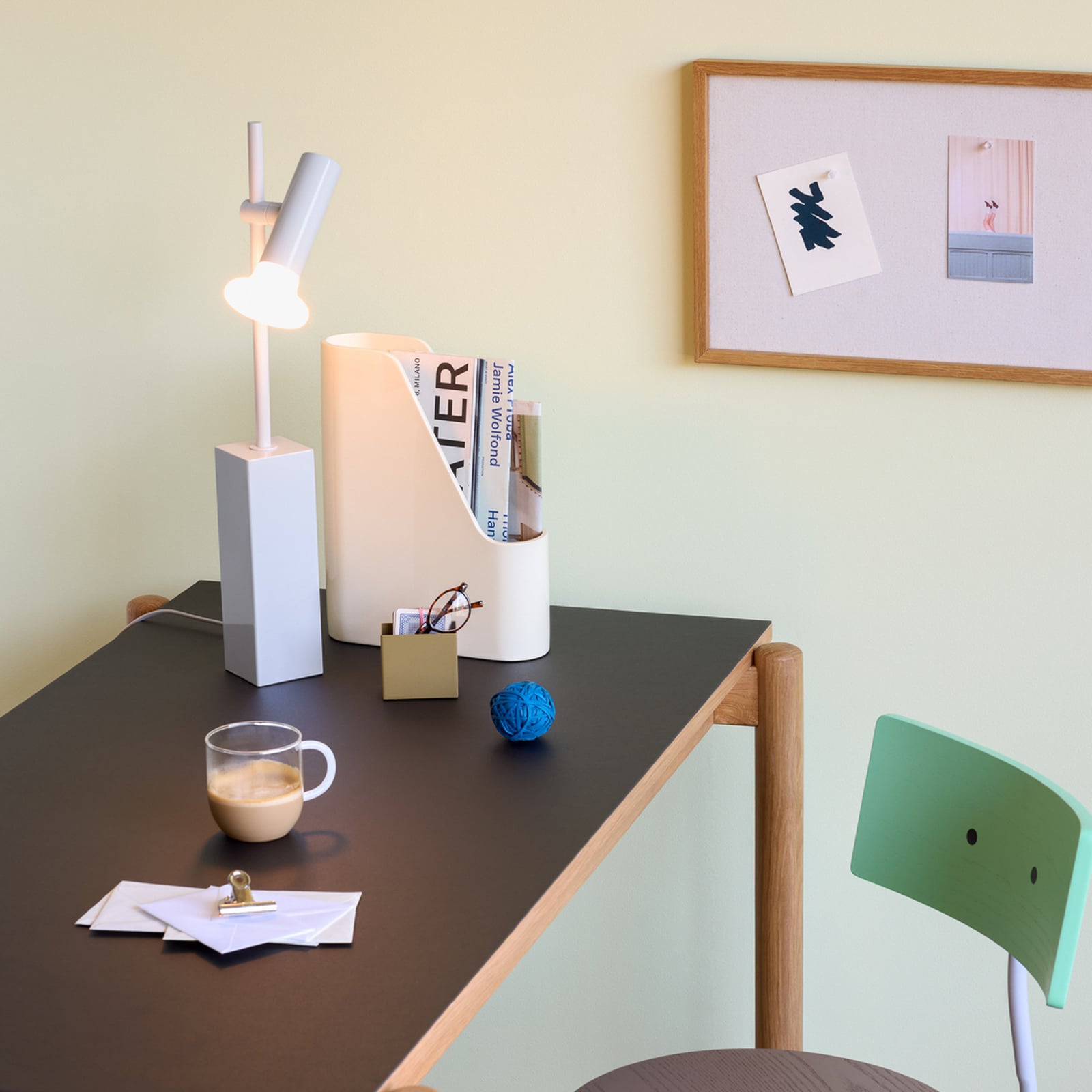 SET bordslampa ljusgrå, höjd 60 cm – Hübsch