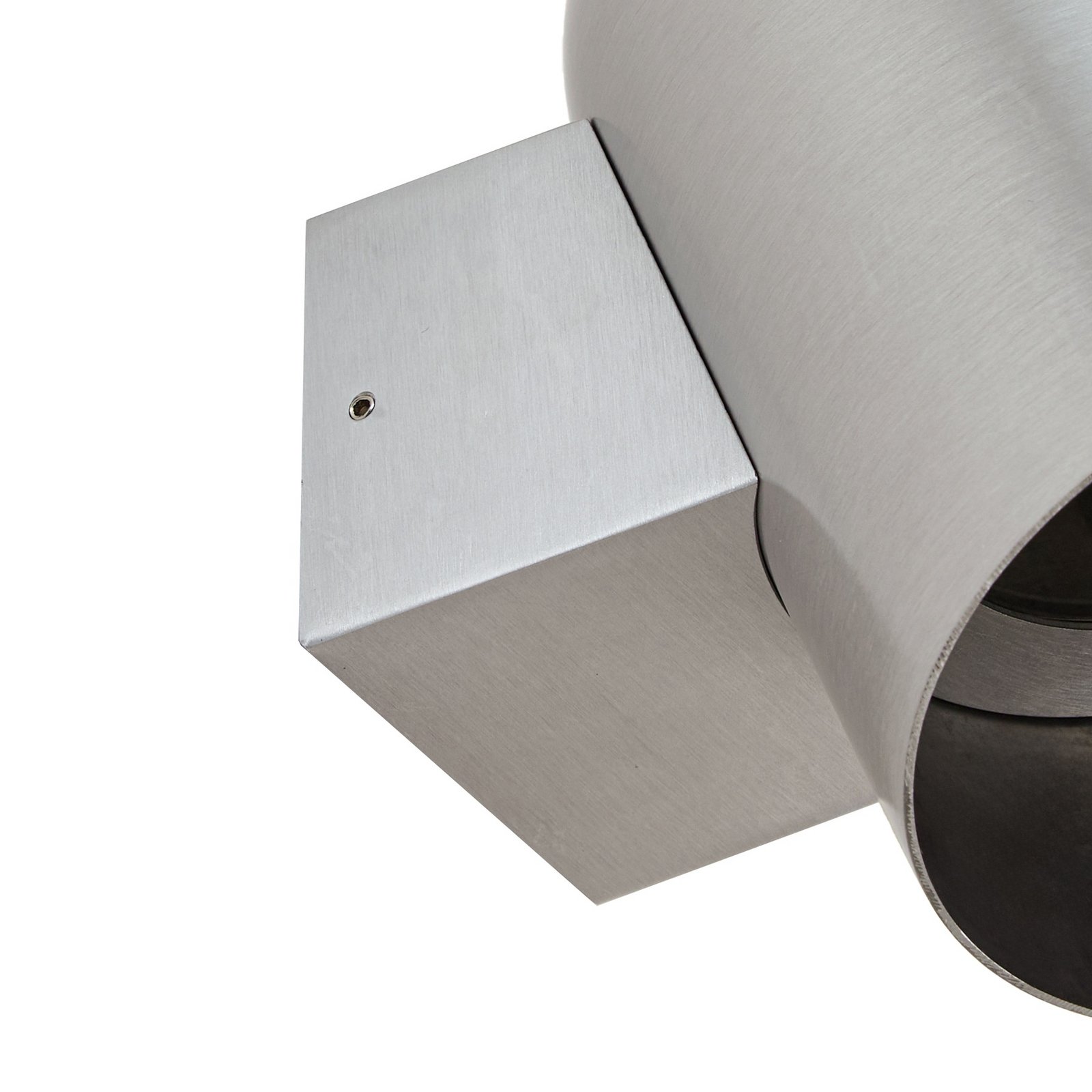 Lindby Außenwandleuchte Lupil, aluminium, Metall, GU10, IP44