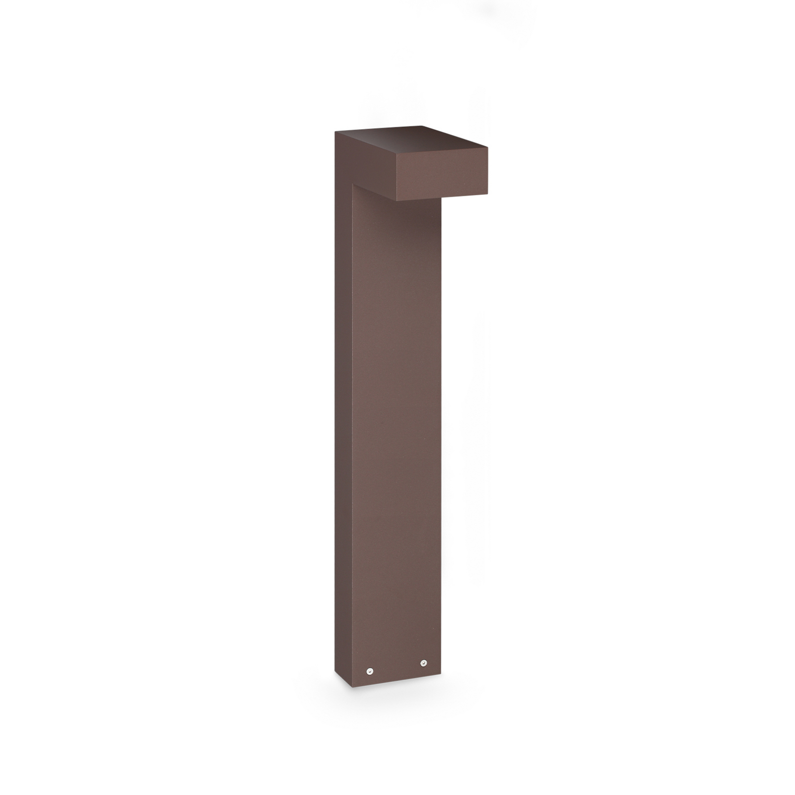 IDEAL LUX LED-väglampa Sirio, brun, höjd 60 cm, metall