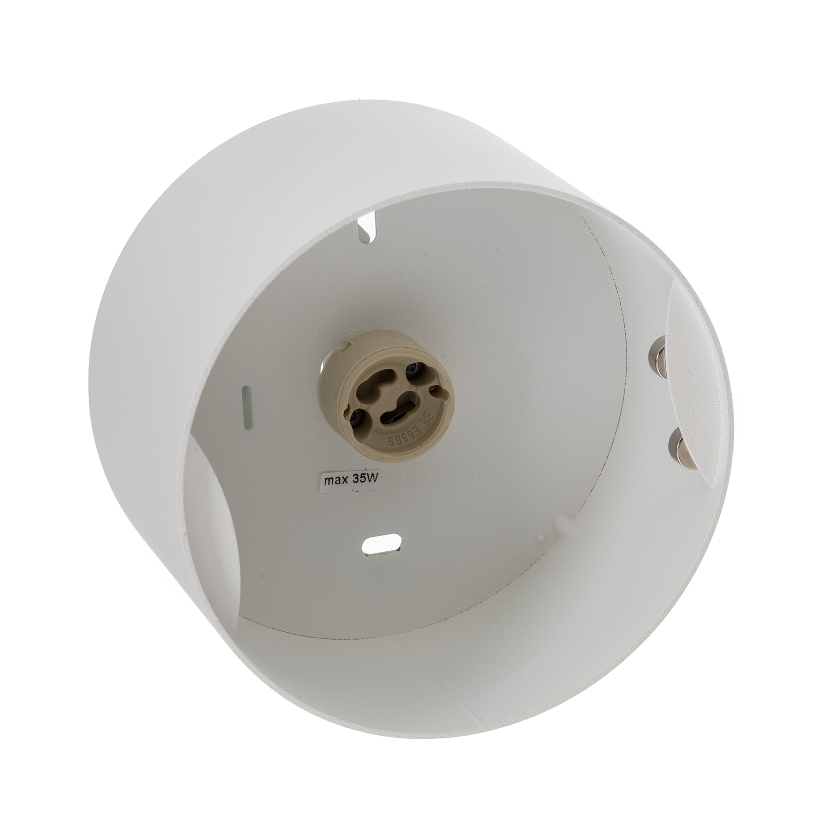 Point downlight Sine cylindrical Form, white