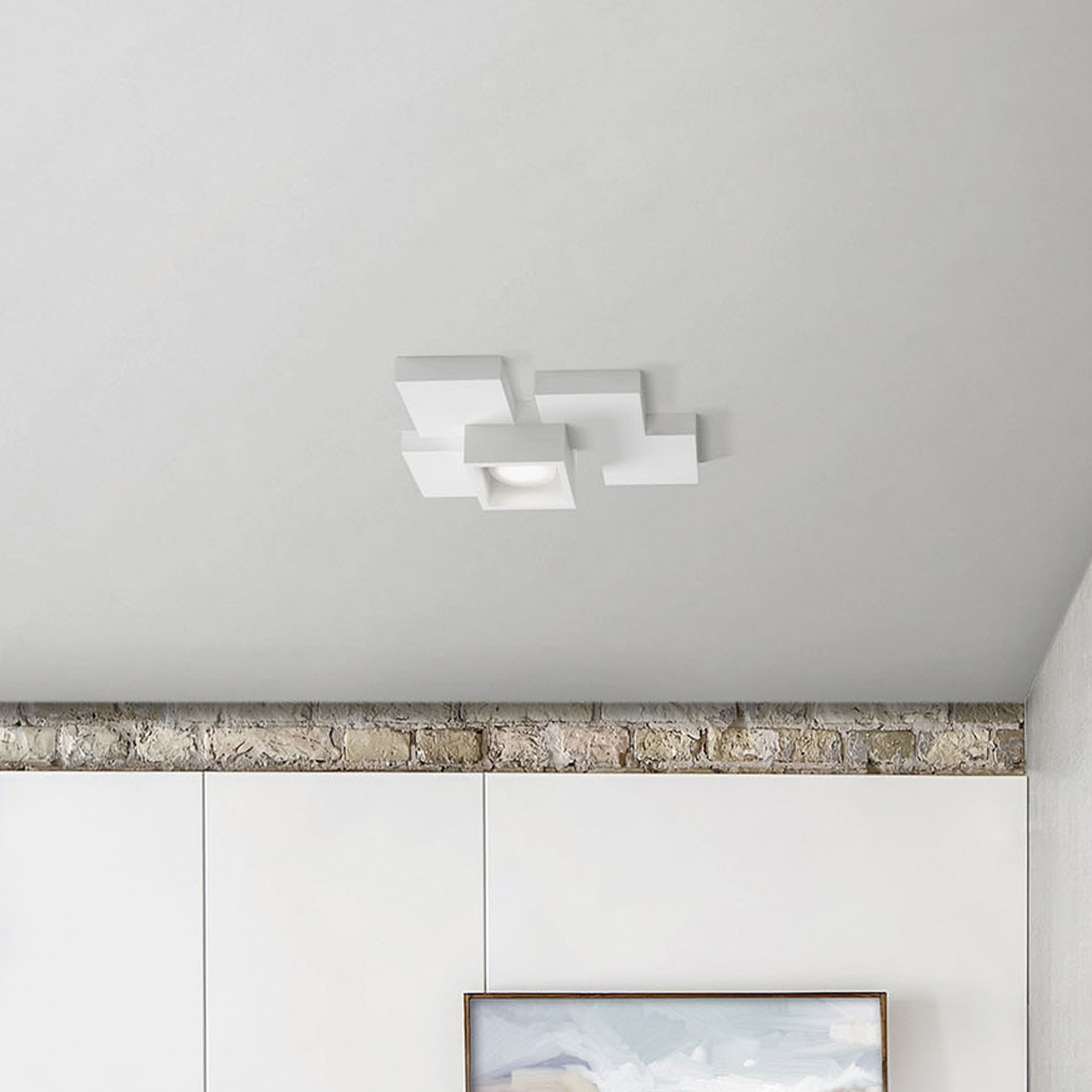 Side ceiling light, 1-bulb