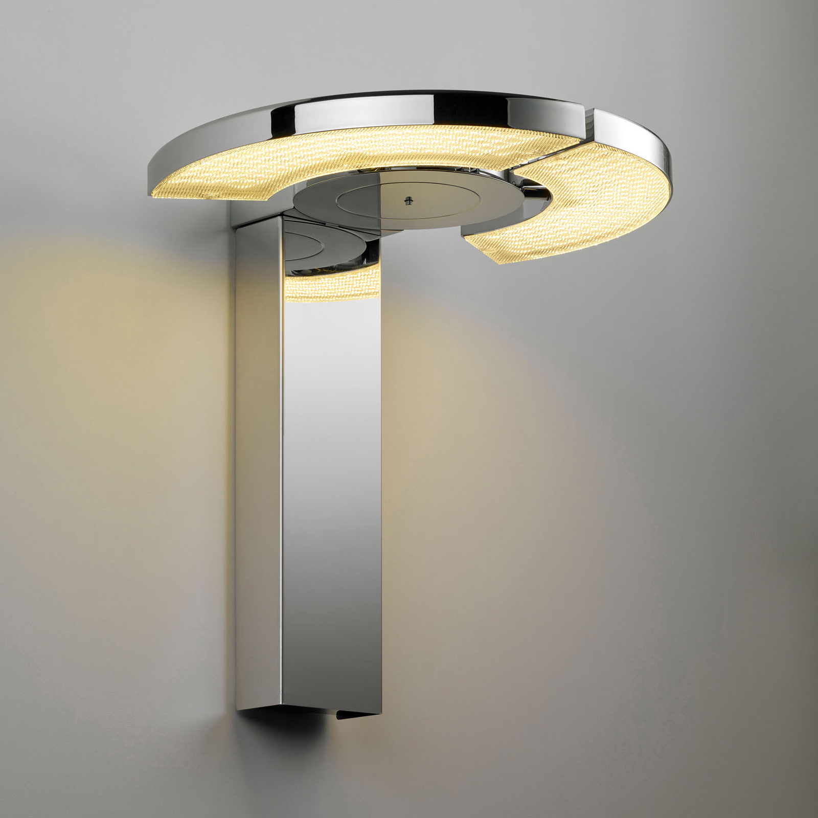 OLIGO Trinity aplique LED, 2 segmentos móviles