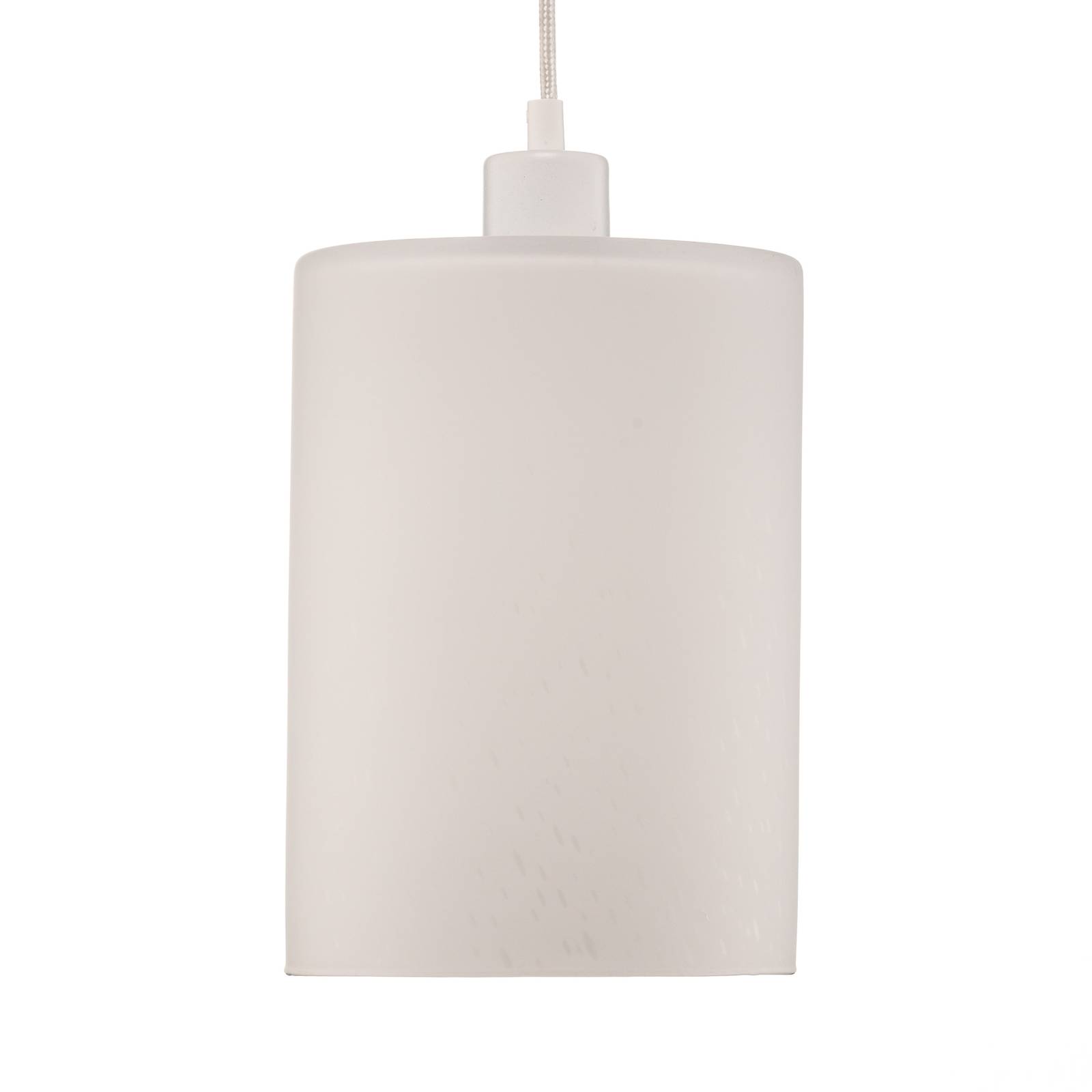 Lampa wisząca Soda z białym szklanym kloszem Ø 18cm