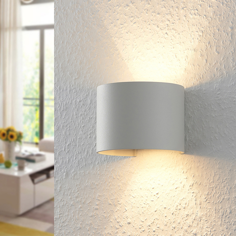 ELC Jördis vegglampe, G9, rund, hvit