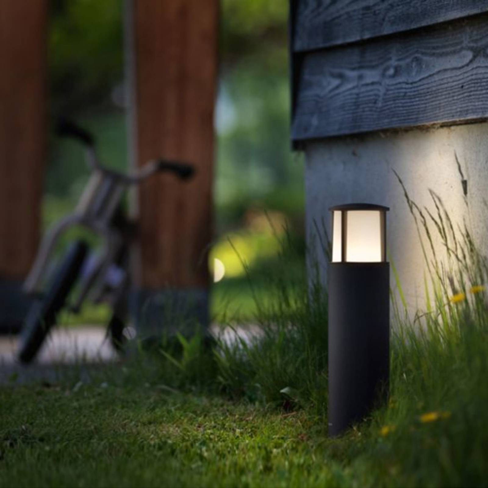 Photos - Floodlight / Street Light Philips LED pillar light Stock in a modern lantern design 