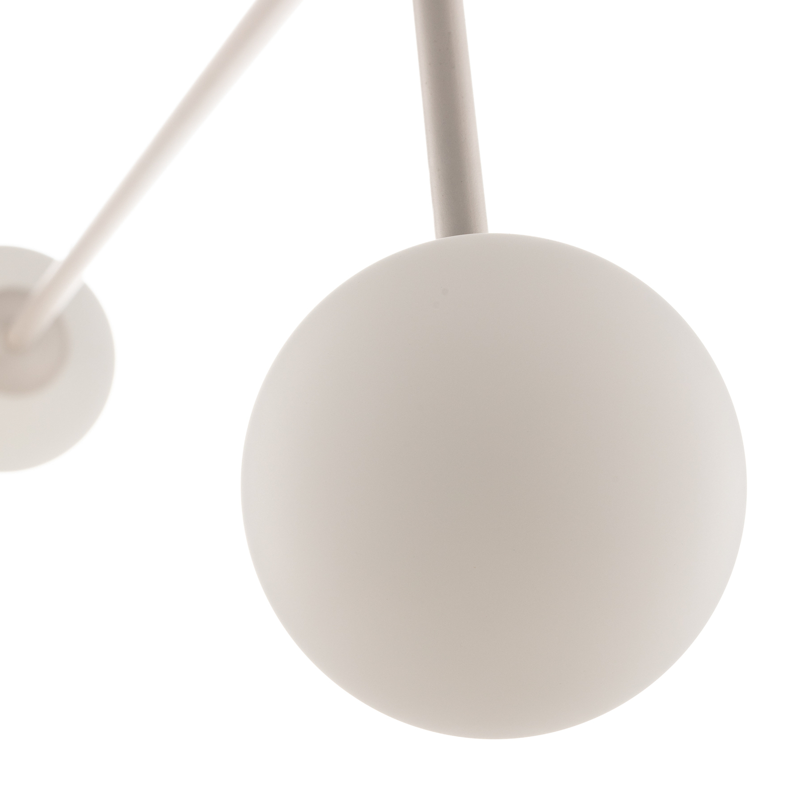 Pure hanging light, two-bulb, white