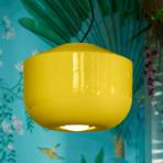 Bellota hanging light, ceramic, Ø 35 cm, yellow