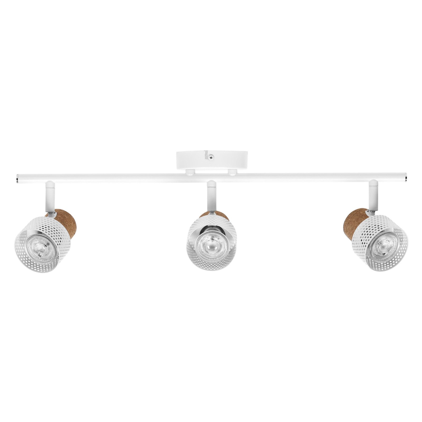 LEDVANCE LED spot pour plafond LED Cork, GU10, à 3 lampes, long, blanc