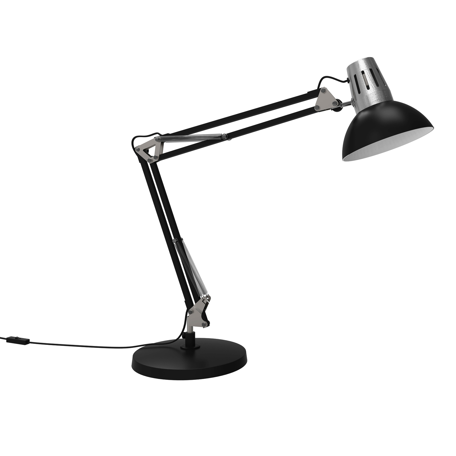 Aluminor Calypsa lampa na písací stôl, čierna