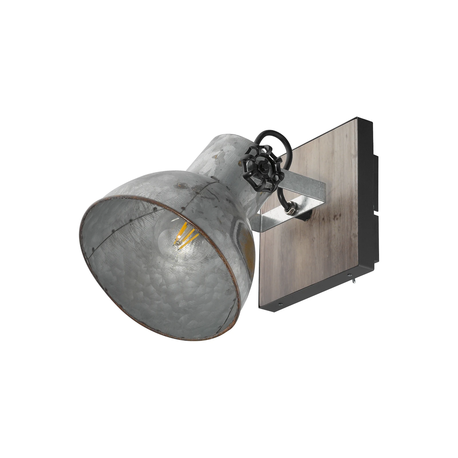 Plafonnier Barnstaple design industriel 1 lampe