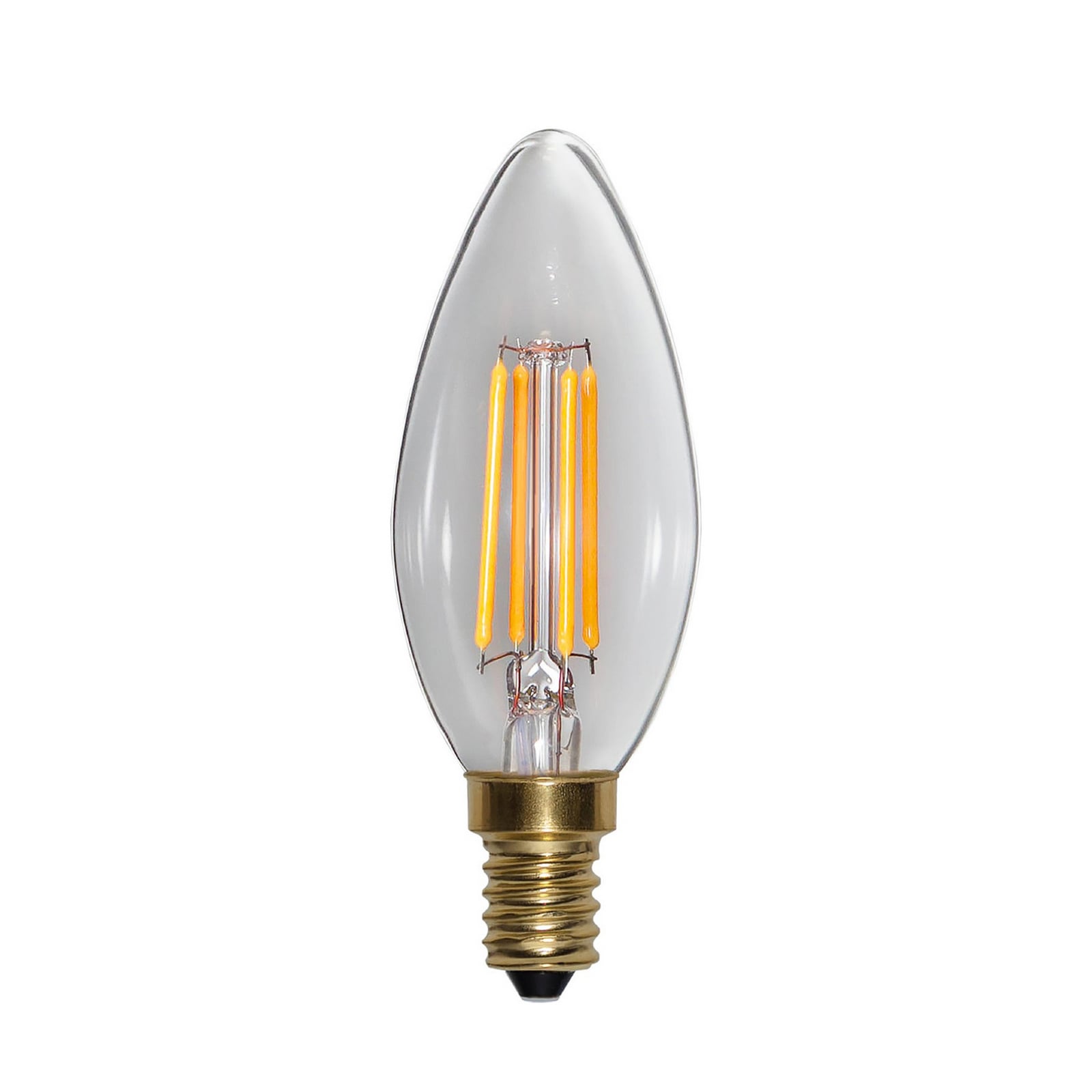 Amploule LED Soft Glow E27, forme bougie, 250 lm, 3,2 W, 2100 K, à intensité