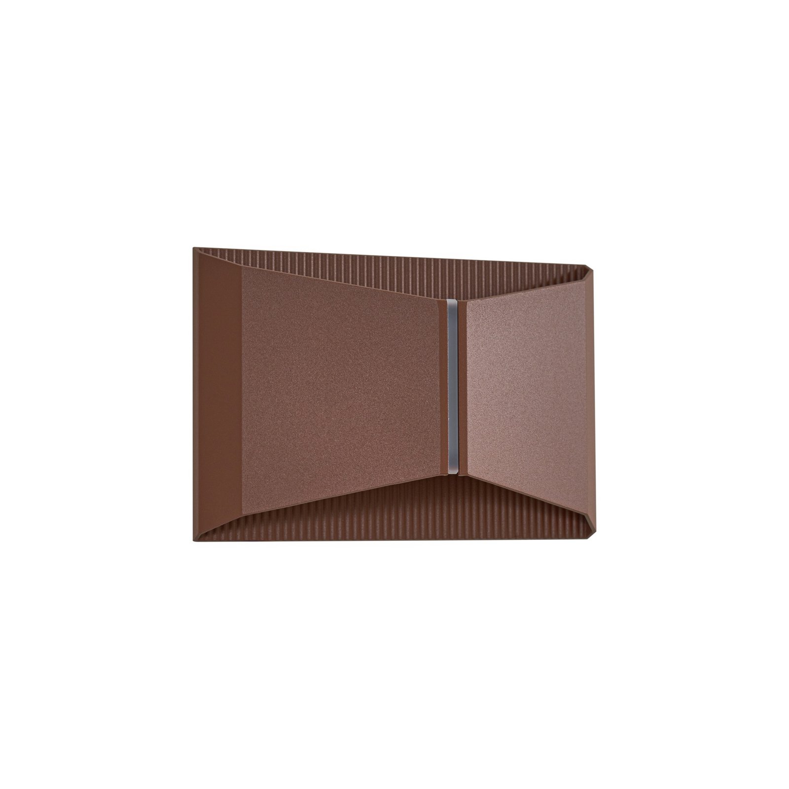 Lindby LED-Außenwandleuchte Anlira, braun, Up & down, IP65