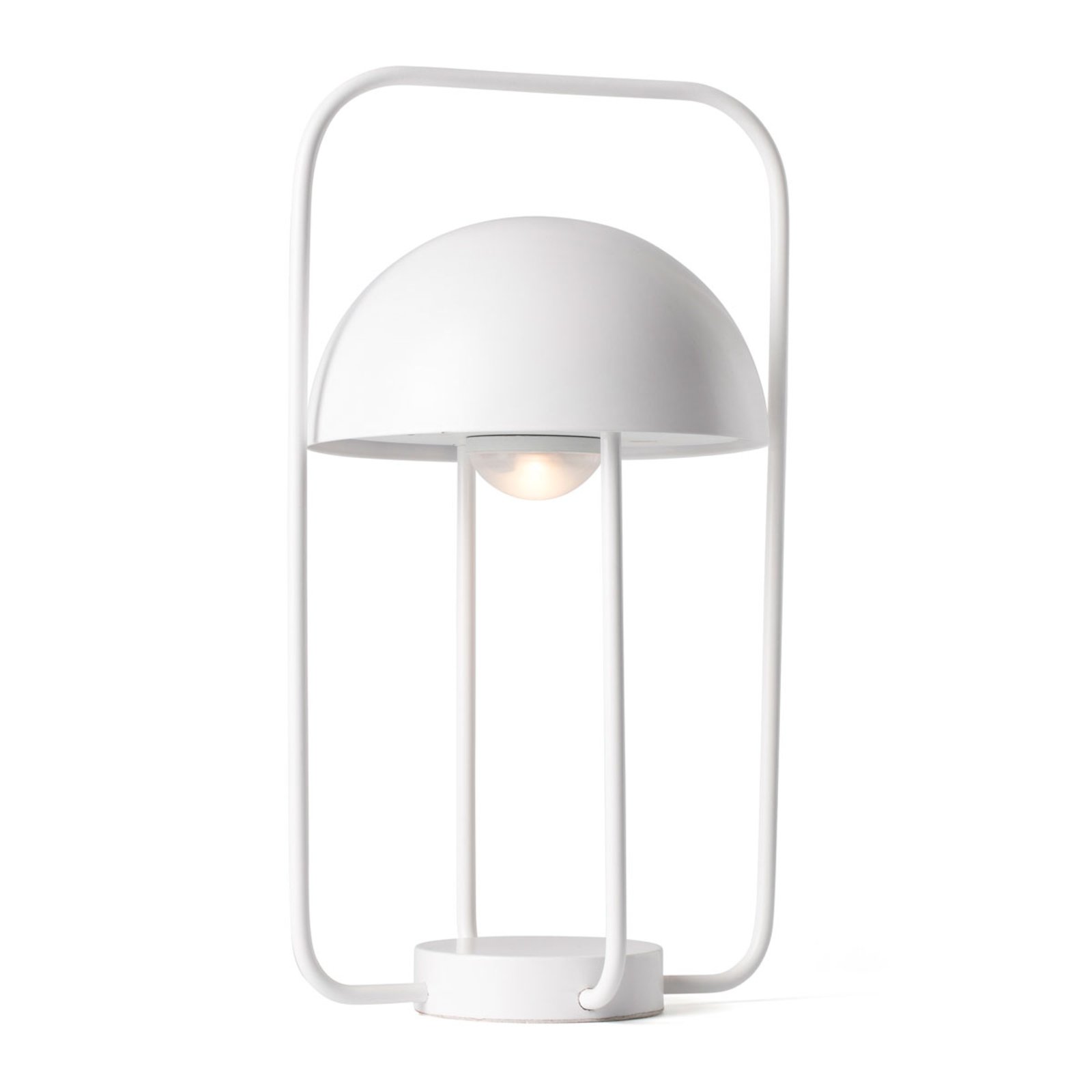 Stolná lampa Jellyfish prenosná, s batériou, biela