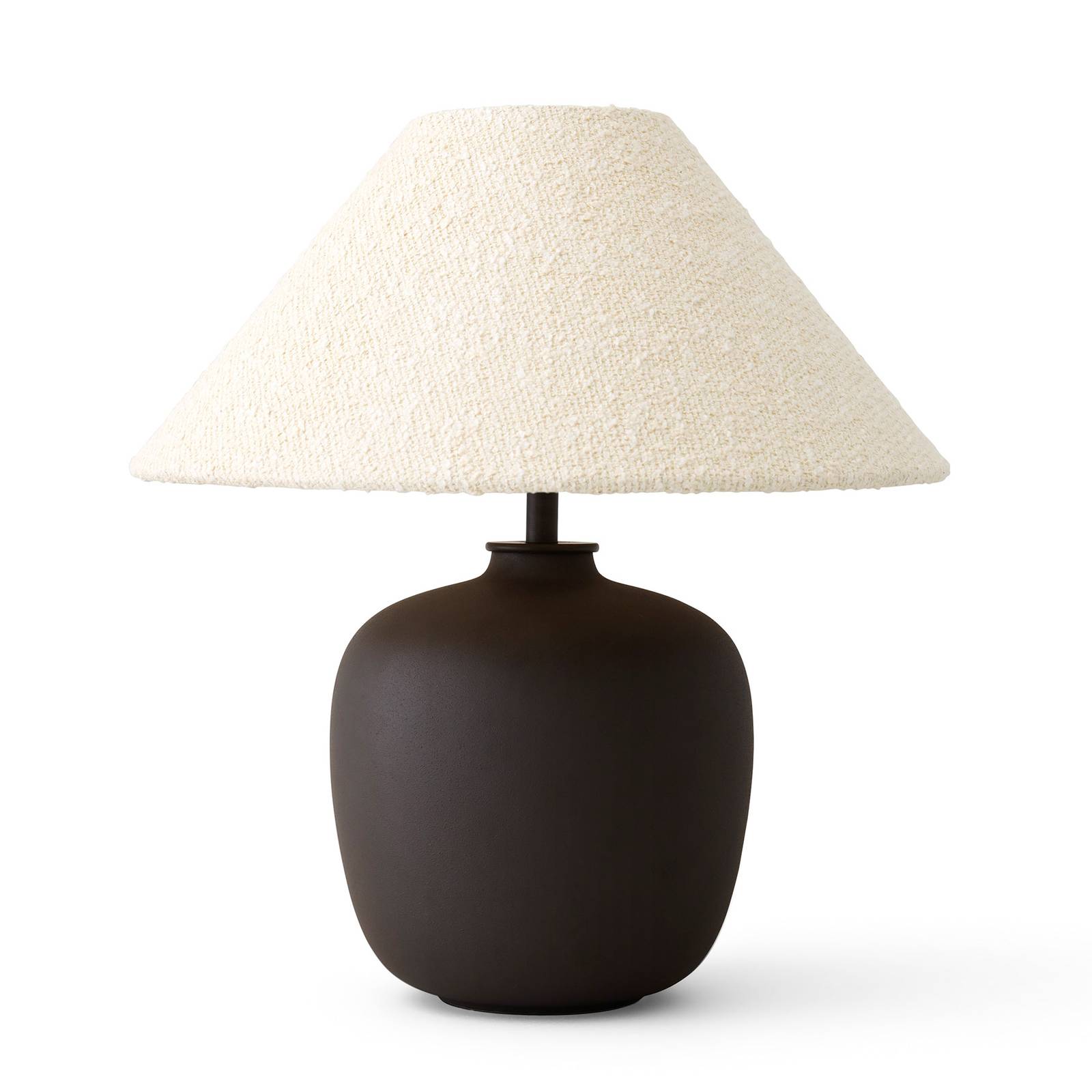 Levně Audo Torso LED stolní lampa, hnědá/bílá, 37cm