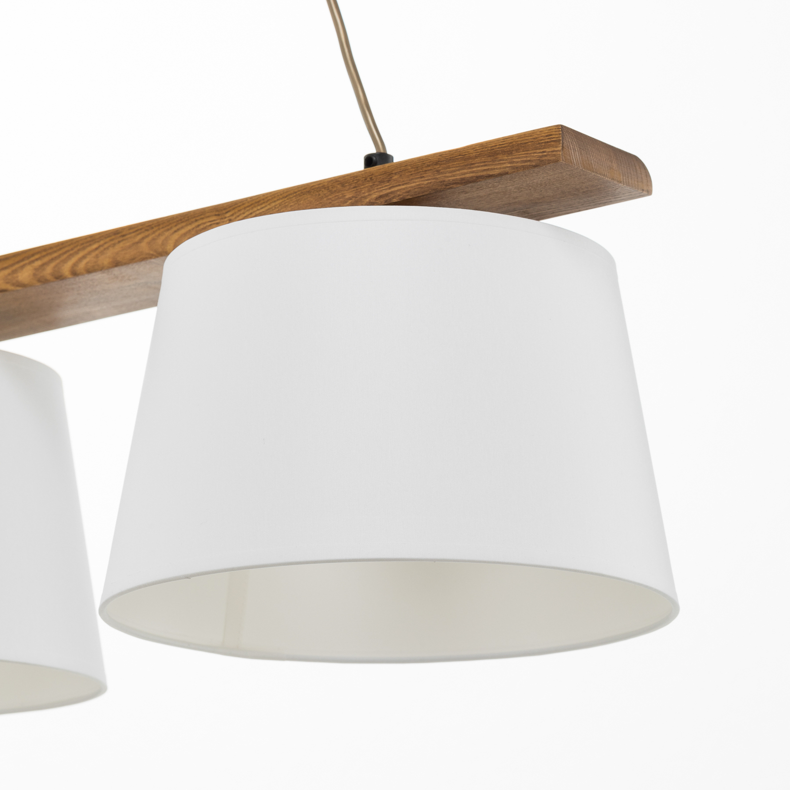 Lampada sospensione Sweden, 3 luci, rovere rustico