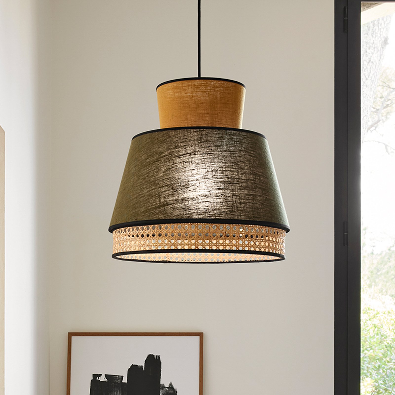 Singapour M Hängeleuchte, khaki/curry - MARKET SET Singapour M Hängeleuchte, khaki/curry - MARKET SET