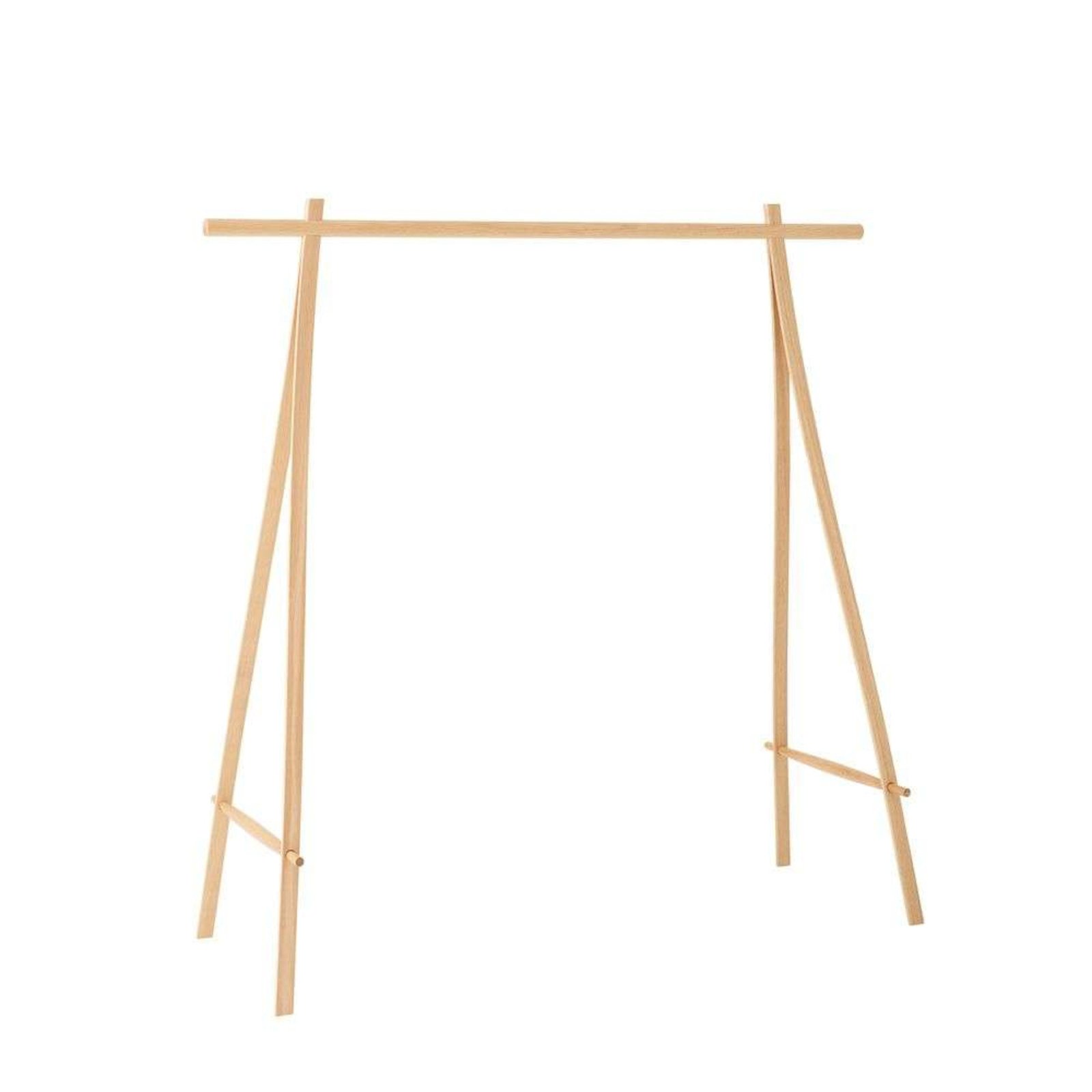 Coat Stand 150 Oak/Brass - Made By Hand