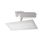 TRACK LIGHT LED-panel, hvid, 3-faset, 4.000 K, on/off