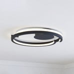 EGLO LED plafondlamp MEZZOMONTE, zwart, Ø 48 cm, CCT