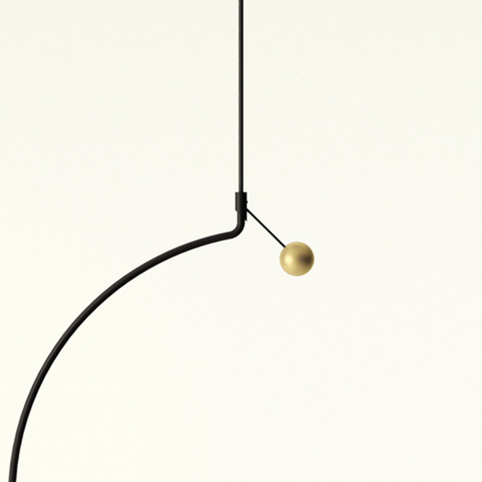 Axolight Liaison P1/M1 Pendellampe schwarz/gold