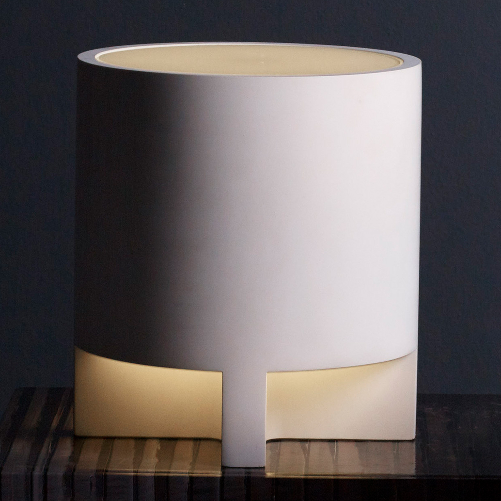 Astro Martello table lamp Ø 18 cm, for Living / Dining Room, plaster, E14, 5 W, energy efficiency: A++, H: 20 cm