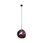 Candeeiro suspenso Canopus, violeta, Ø 36 cm, vidro, E27