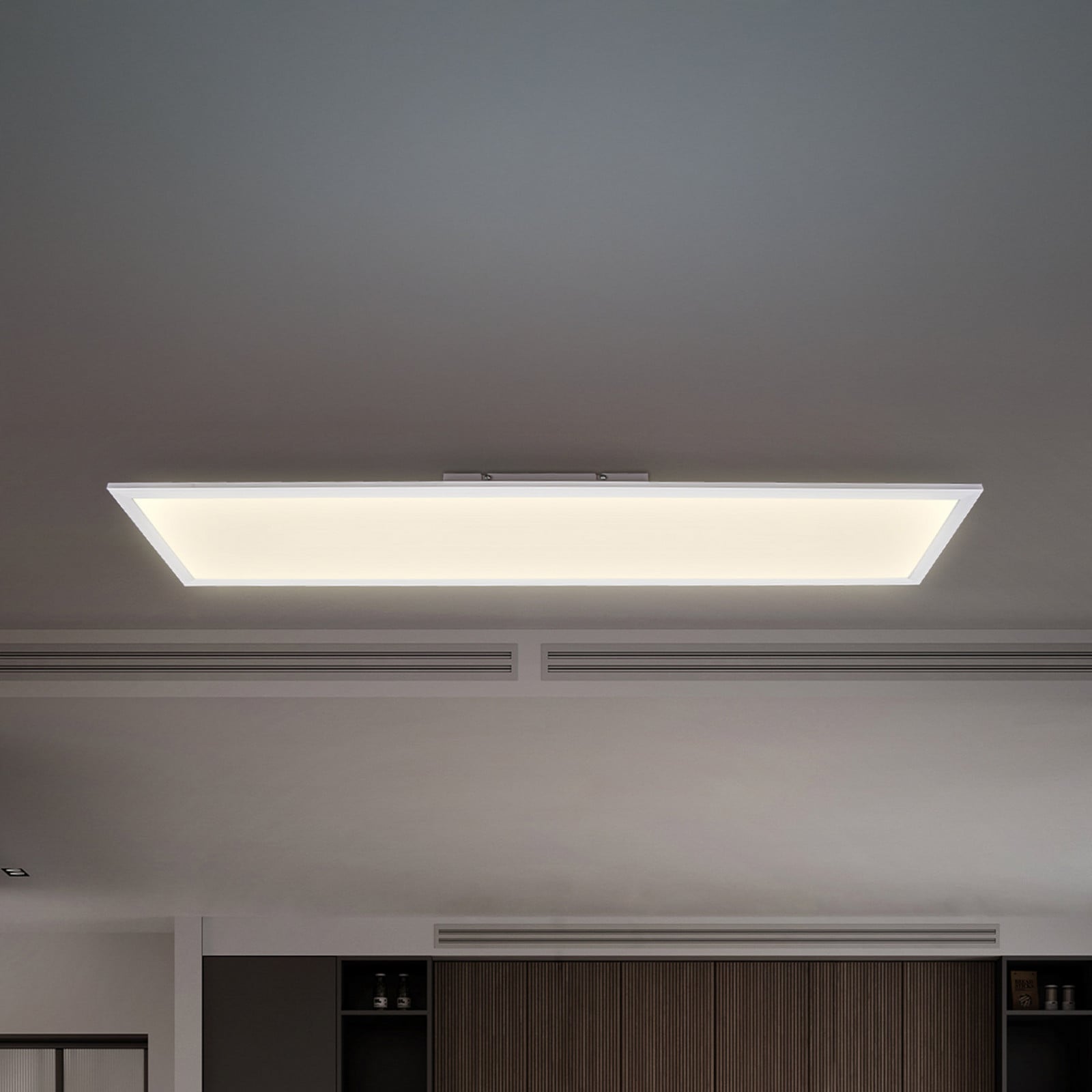 B.K. Licht Panou LED Brian CCT alb 100 x 25 cm telecomandă - Studiu / Birou - Metal