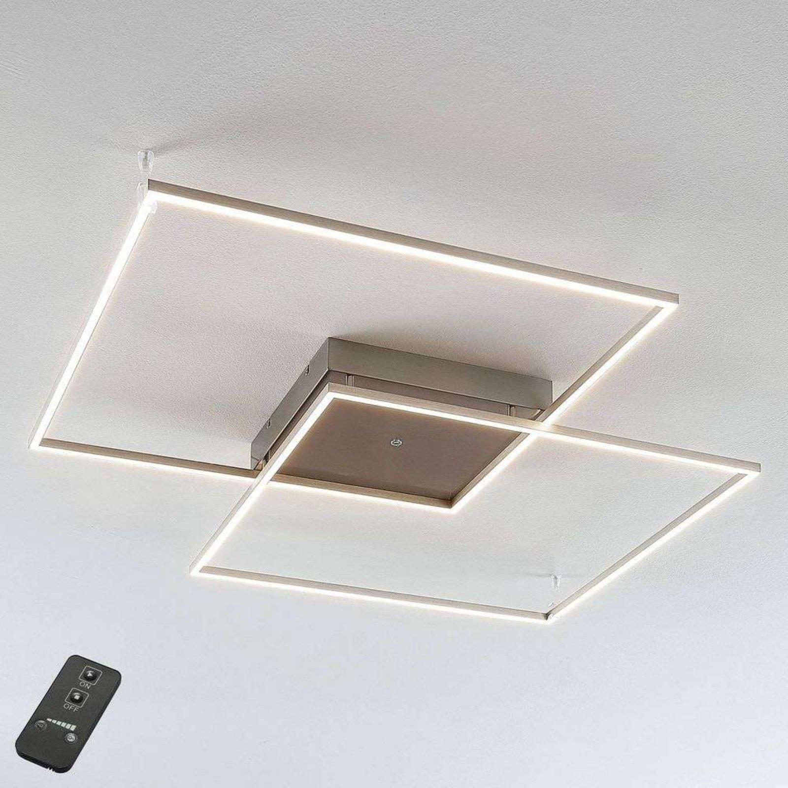 Mirac LED Plafonieră 2700lm Steel - Lucande