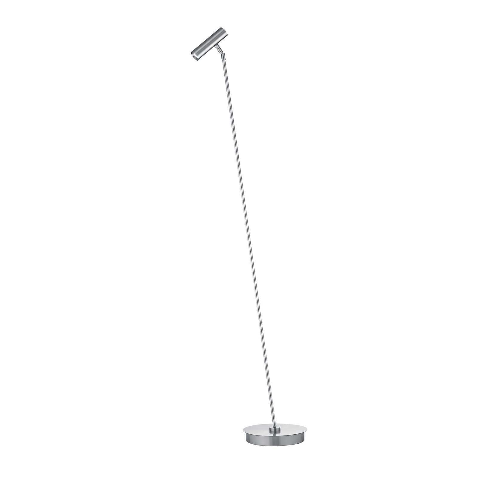 Lampe sur pied LED Tom Pro, nickel mat, à 1 lampe, CCT, variateur d'intensité