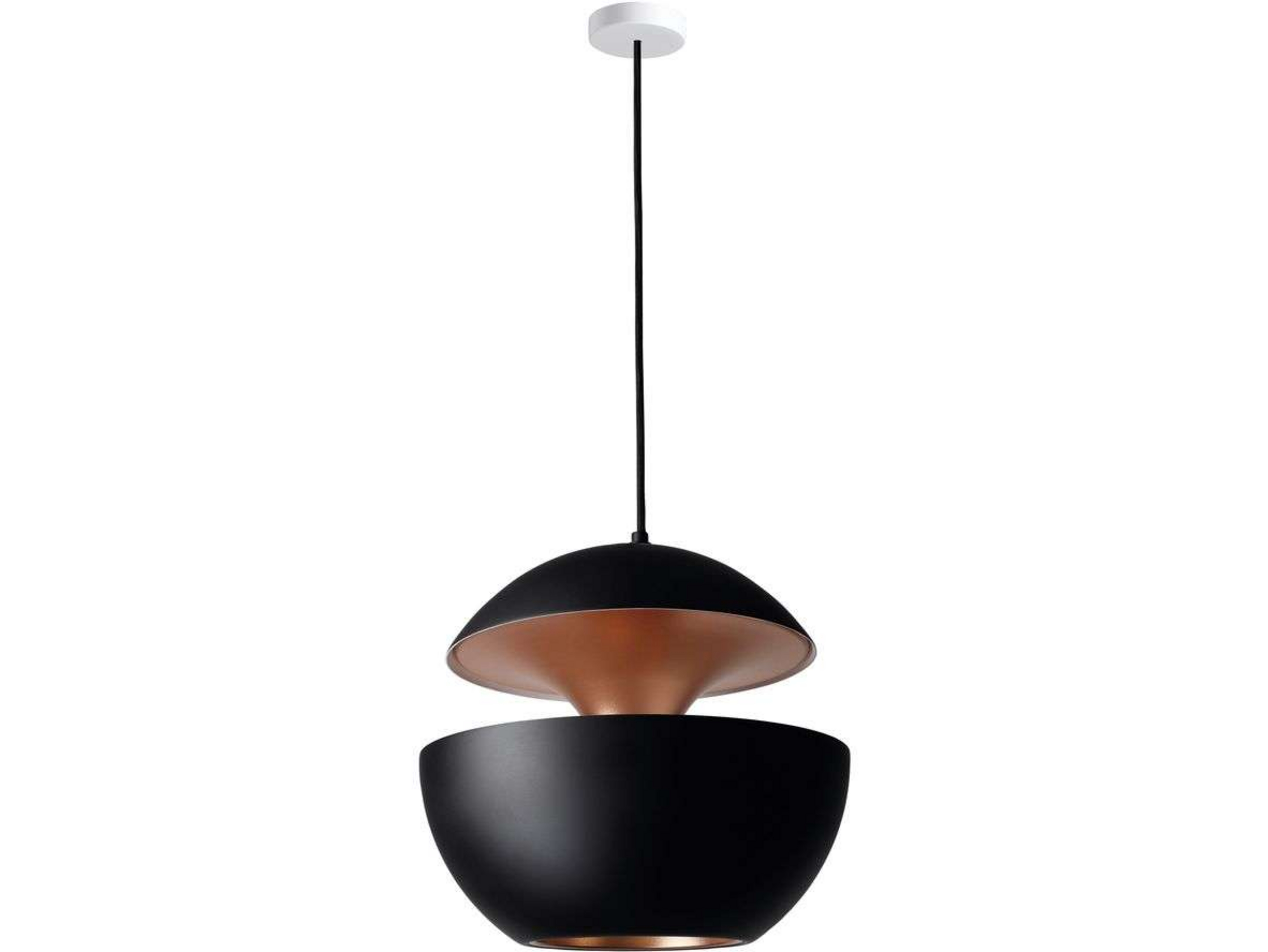 Here Comes The Sun Pendant ø450 Black/Copper - DCW