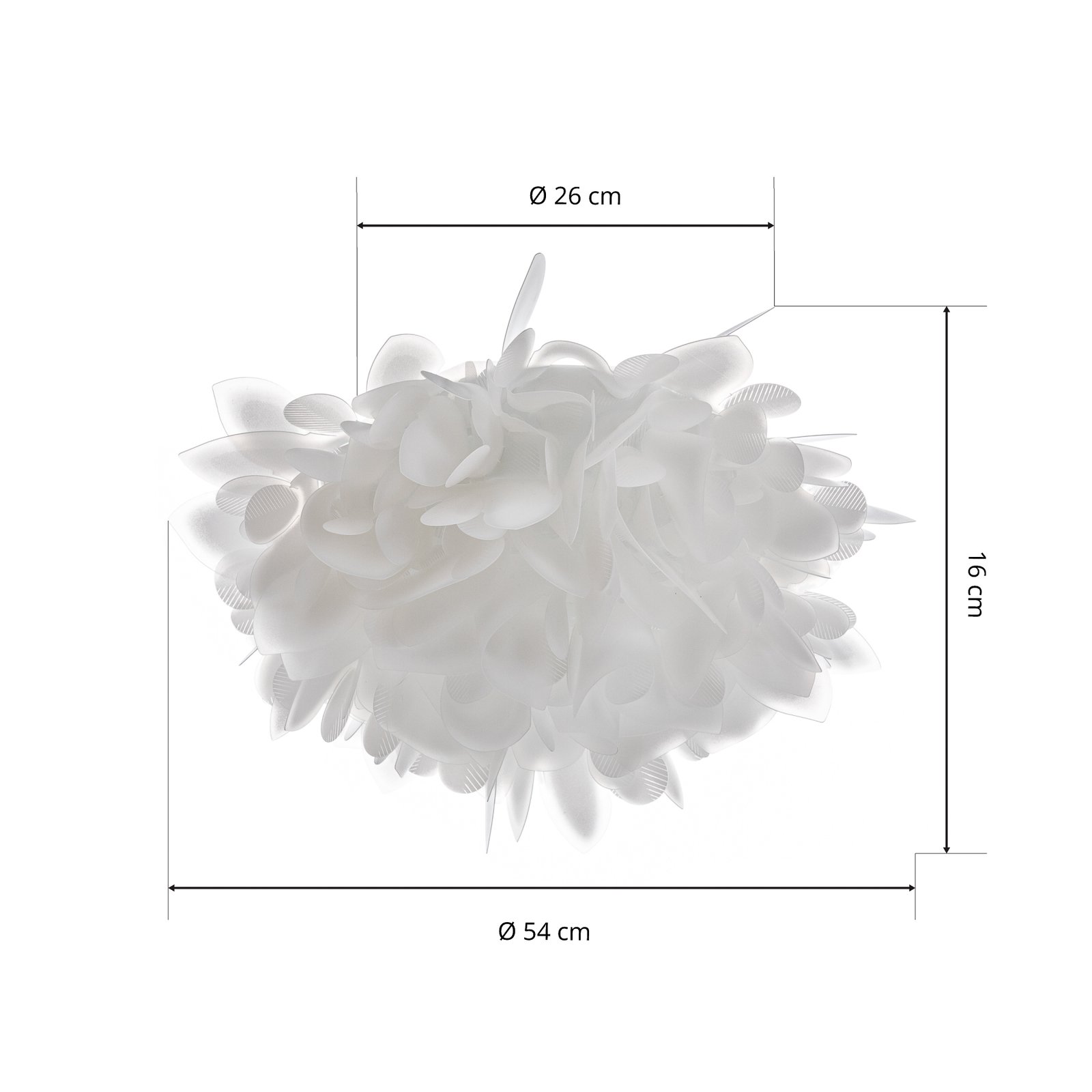 Veli Foliage Medium Wandleuchte, weiß Ø 54 cm - Slamp