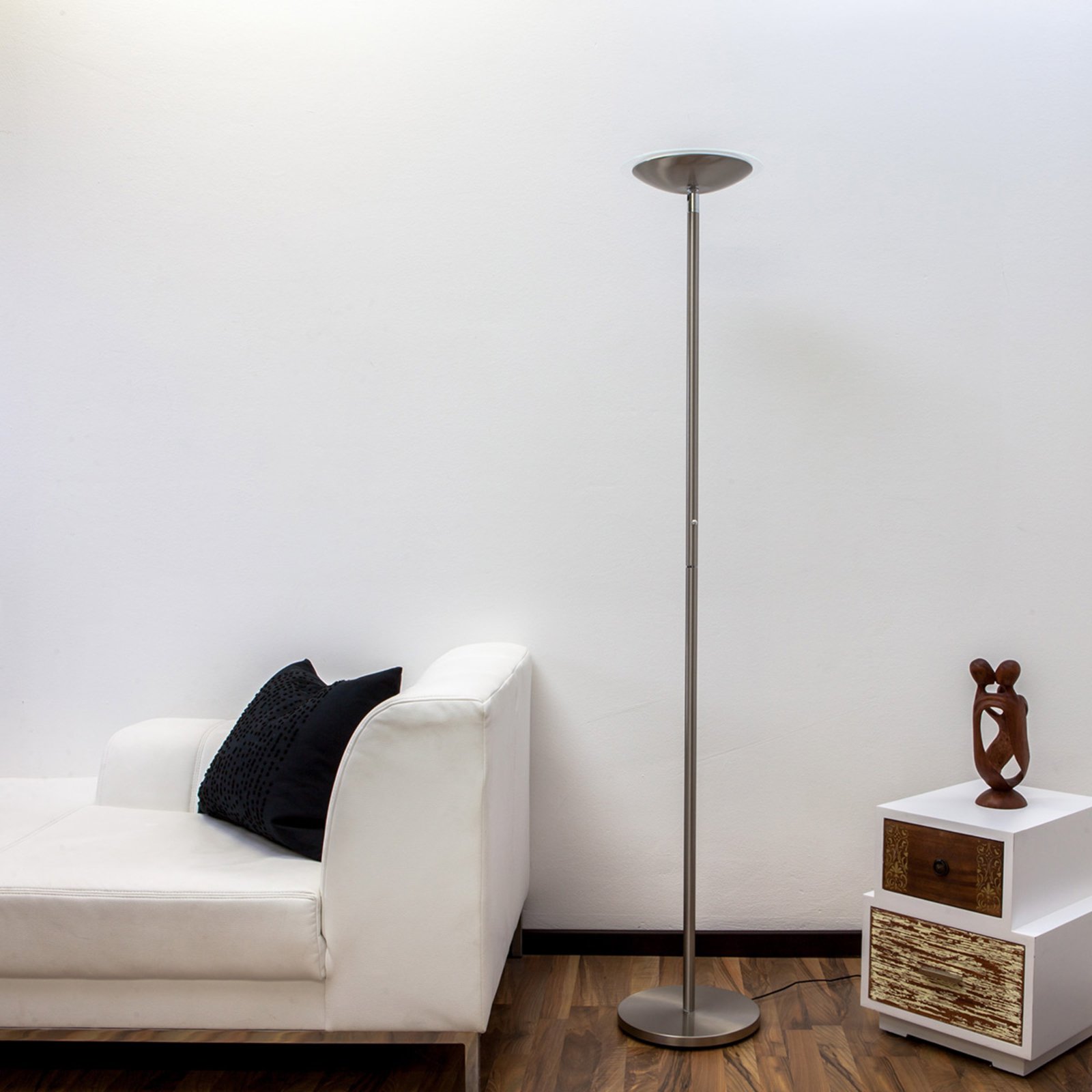 Malea LED Lampadaire Matt Nickel - Lindby