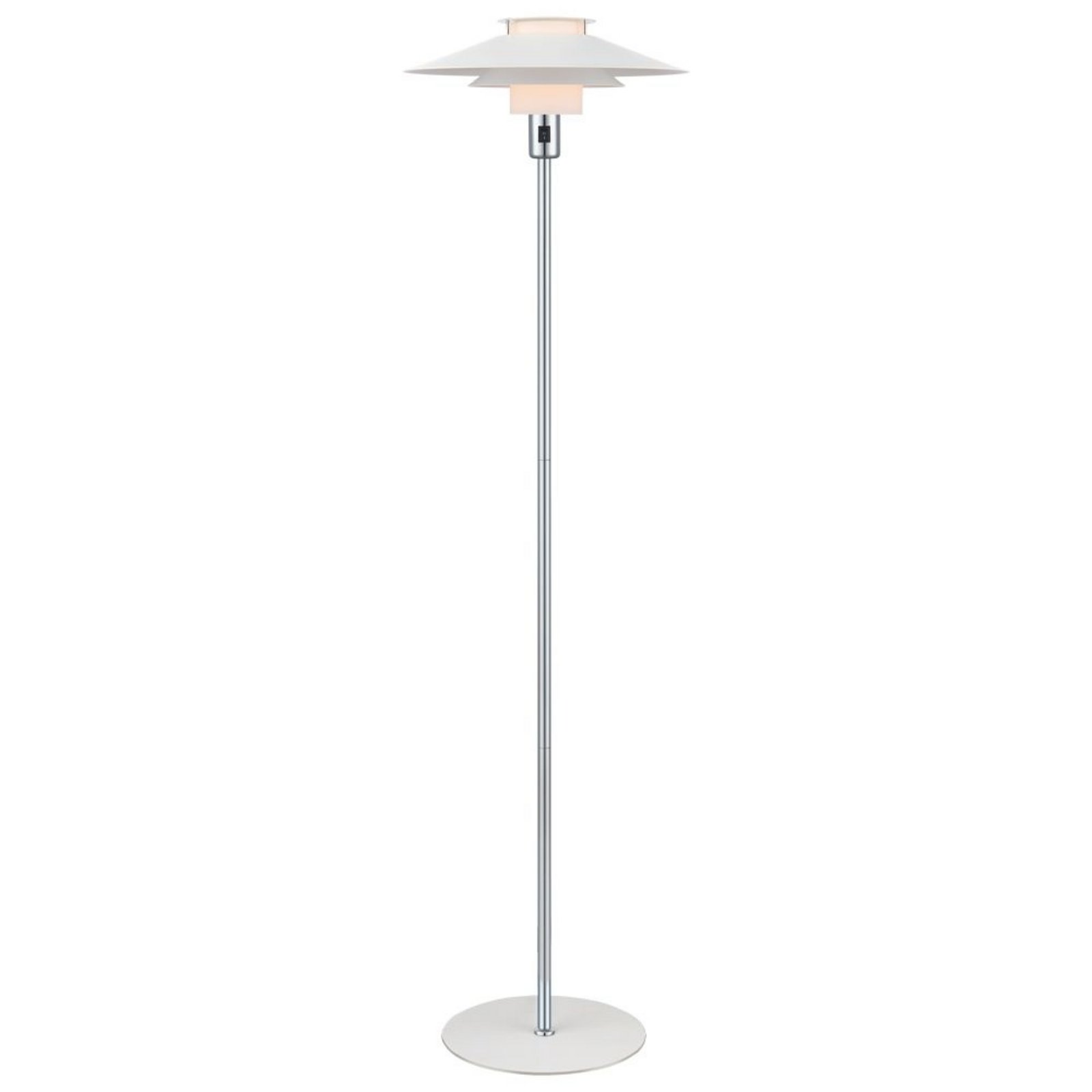 Rivoli Lampadar White/Chrome - Halo Design