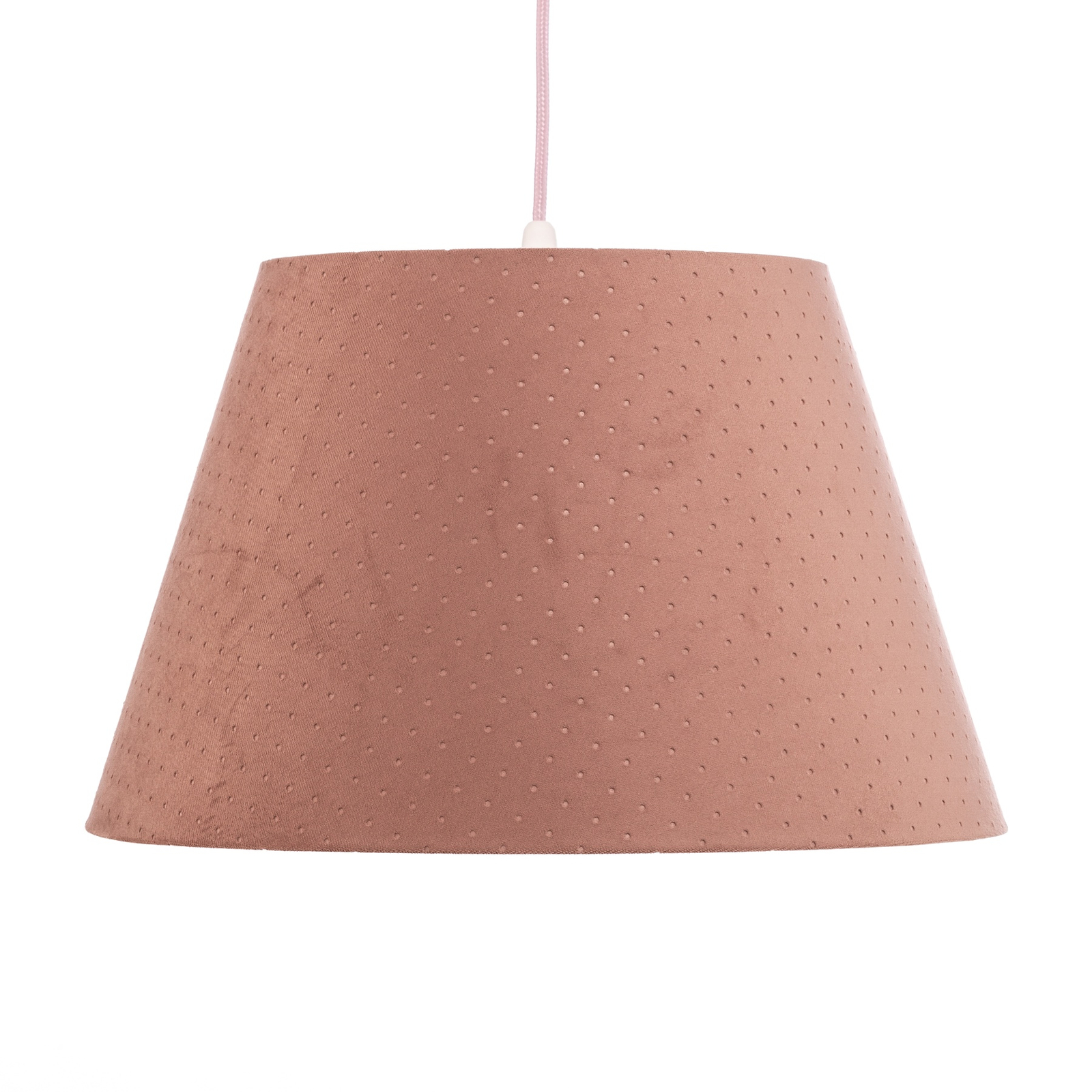 Висяща лампа Rosabelle, конусовидна, розова, 1 лампа.