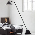 Northern Gear Floor - matt black floor lamp