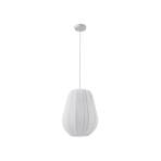 Lindby candeeiro suspenso Helin, branco, Ø 30 cm, tecido