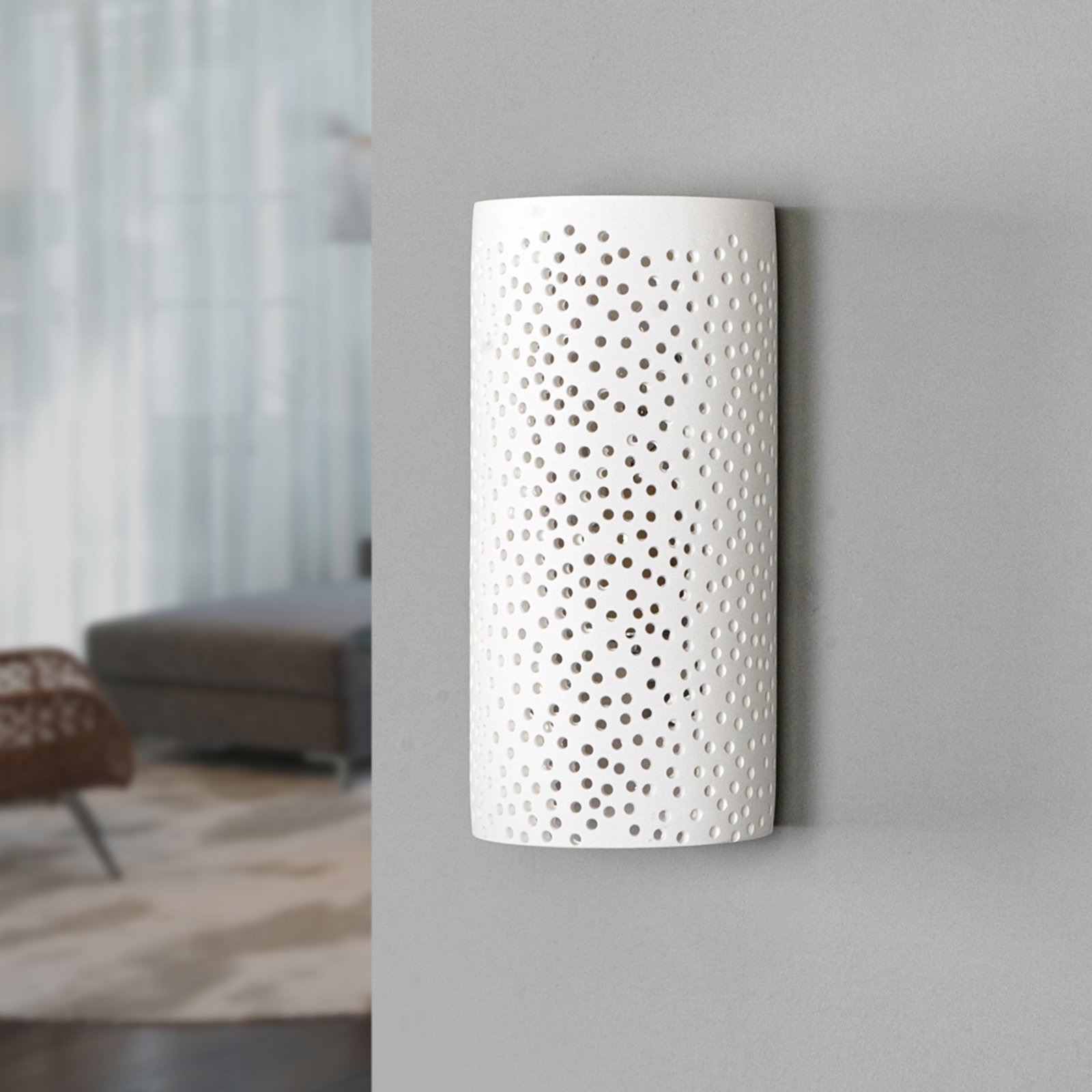 Jiru Wandlamp White - Lindby