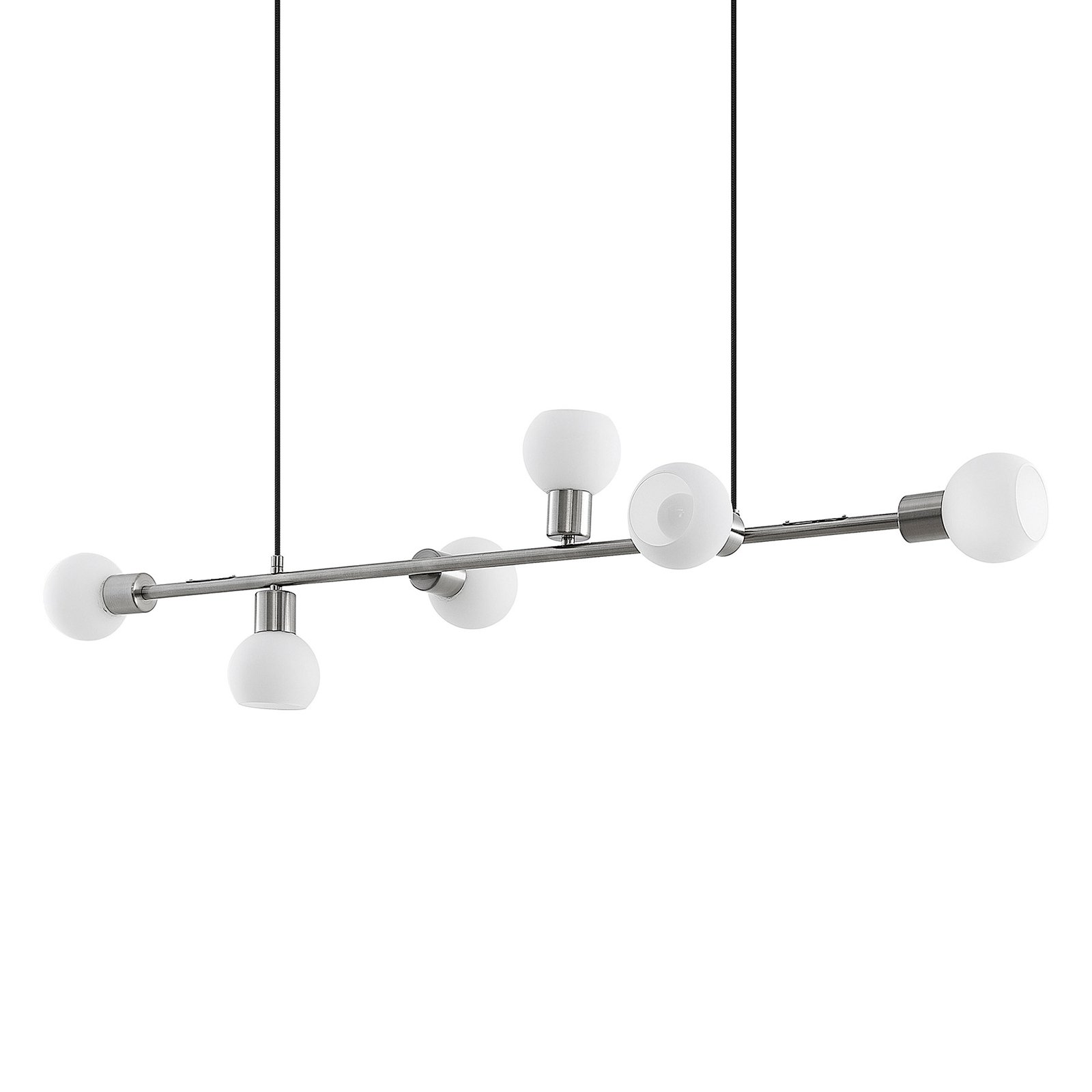 Biscala Pendant Nickel/Opal - Lindby