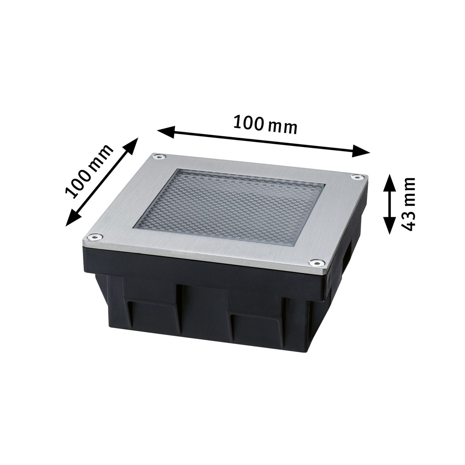 Paulmann LED solárna podlahová svietidlo Sorea, železná, dĺžka 10 cm, 2200 K Paulmann LED solárna podlahová svietidlo Sorea, železná, dĺžka 10 cm, 2200 K