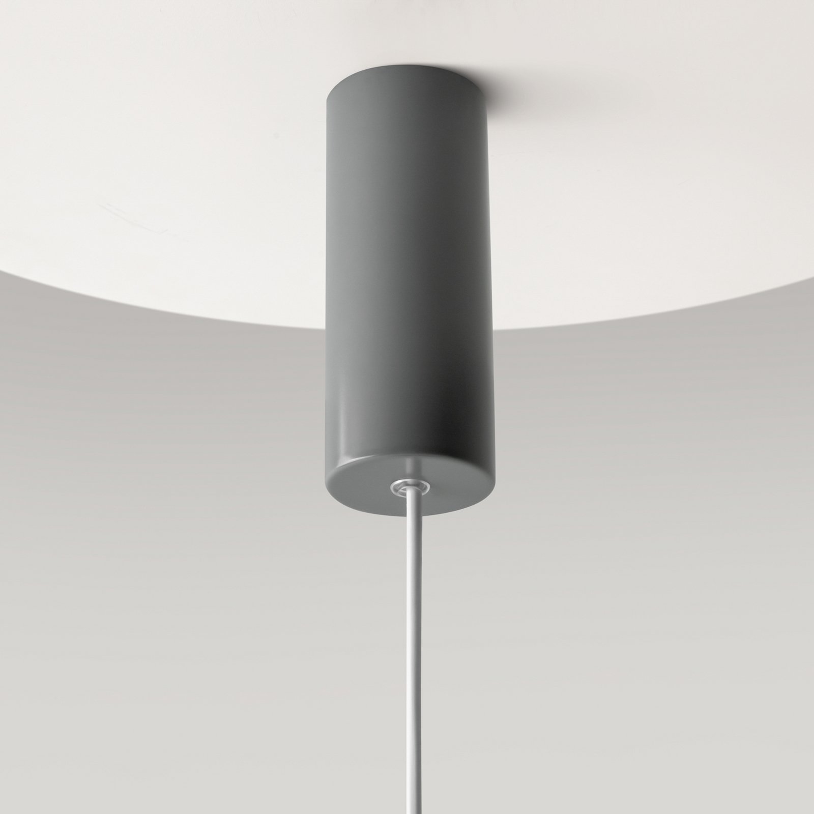 Maytoni Lampă suspendată LED Gerhard, Ø 40 cm, gri, metal