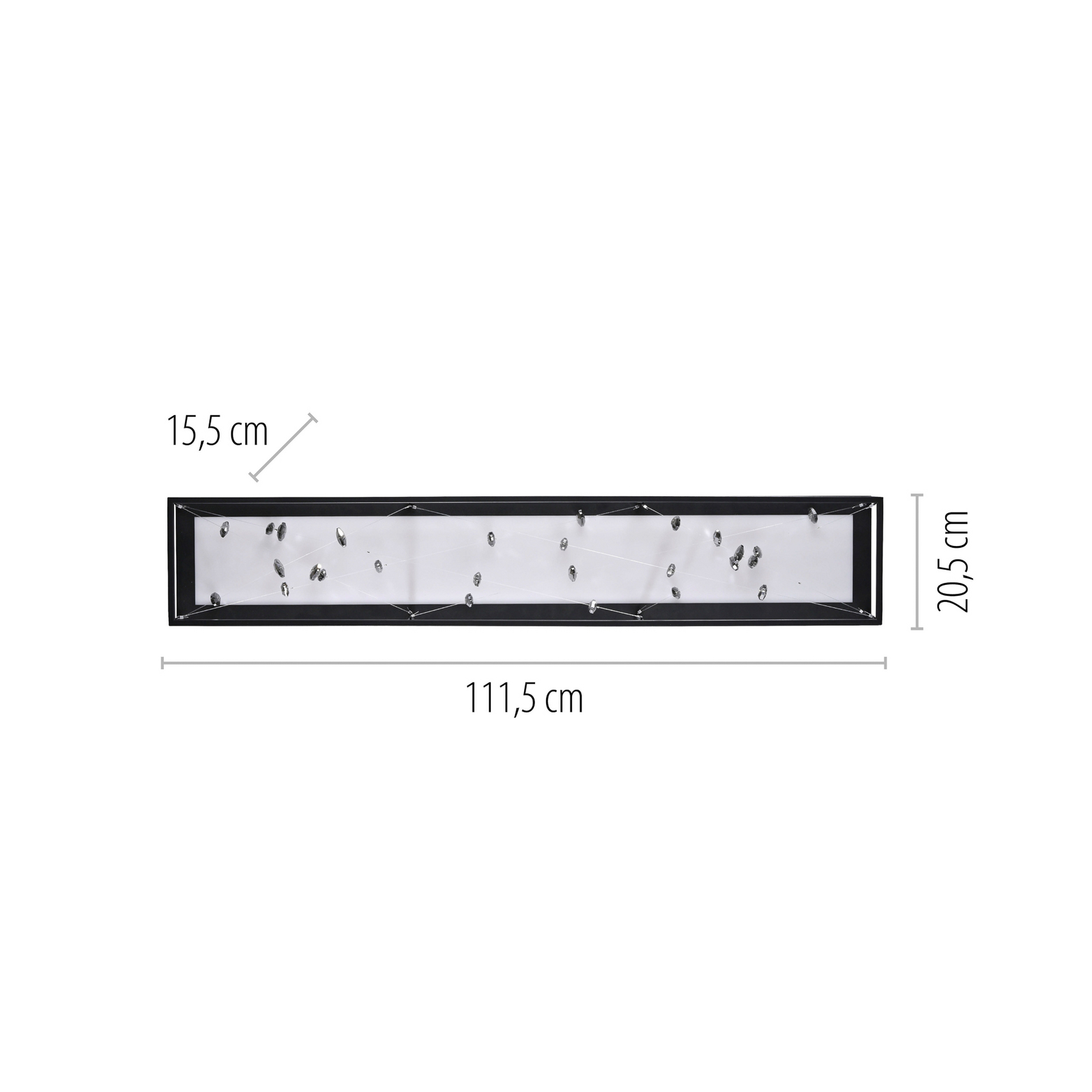 LED lubų šviestuvas „SKINA“, juodos spalvos, 112 cm, CCT, reguliuojamas, su LED lubų šviestuvas „SKINA“, juodos spalvos, 112 cm, CCT, reguliuojamas, su