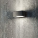 Ideal Lux utomhusvägglampa Andromeda antracit aluminium 22 cm