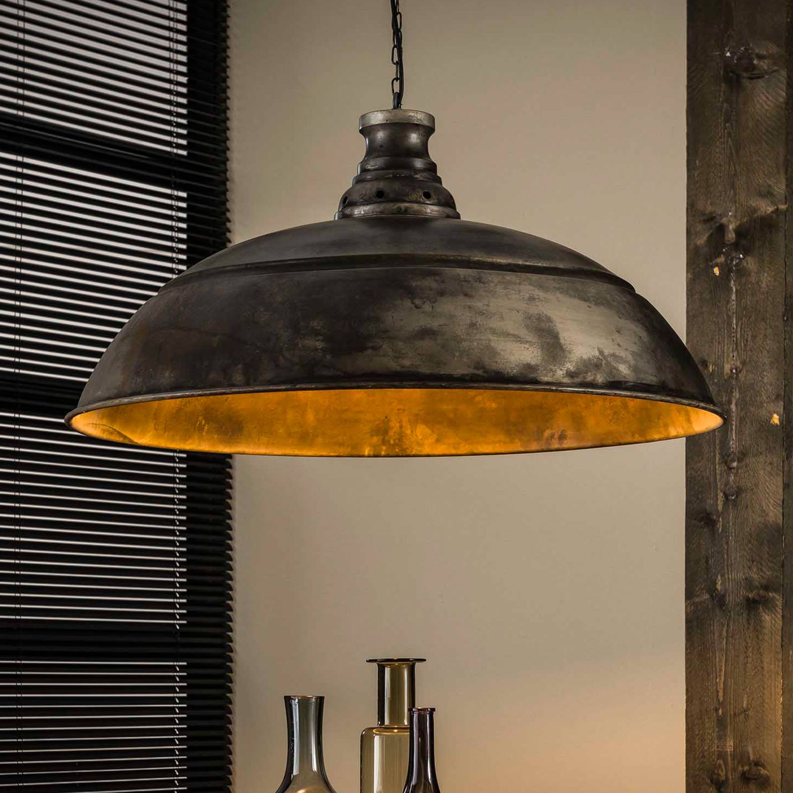 Lampa wisząca Spitse Pet, antyczne srebro