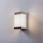 ELC Kerralin LED-Außenwandlampe, Edelstahl, 15 cm