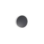 Ideal Lux LED outdoor wall lamp Punto anthracite Ø 18 cm, metal