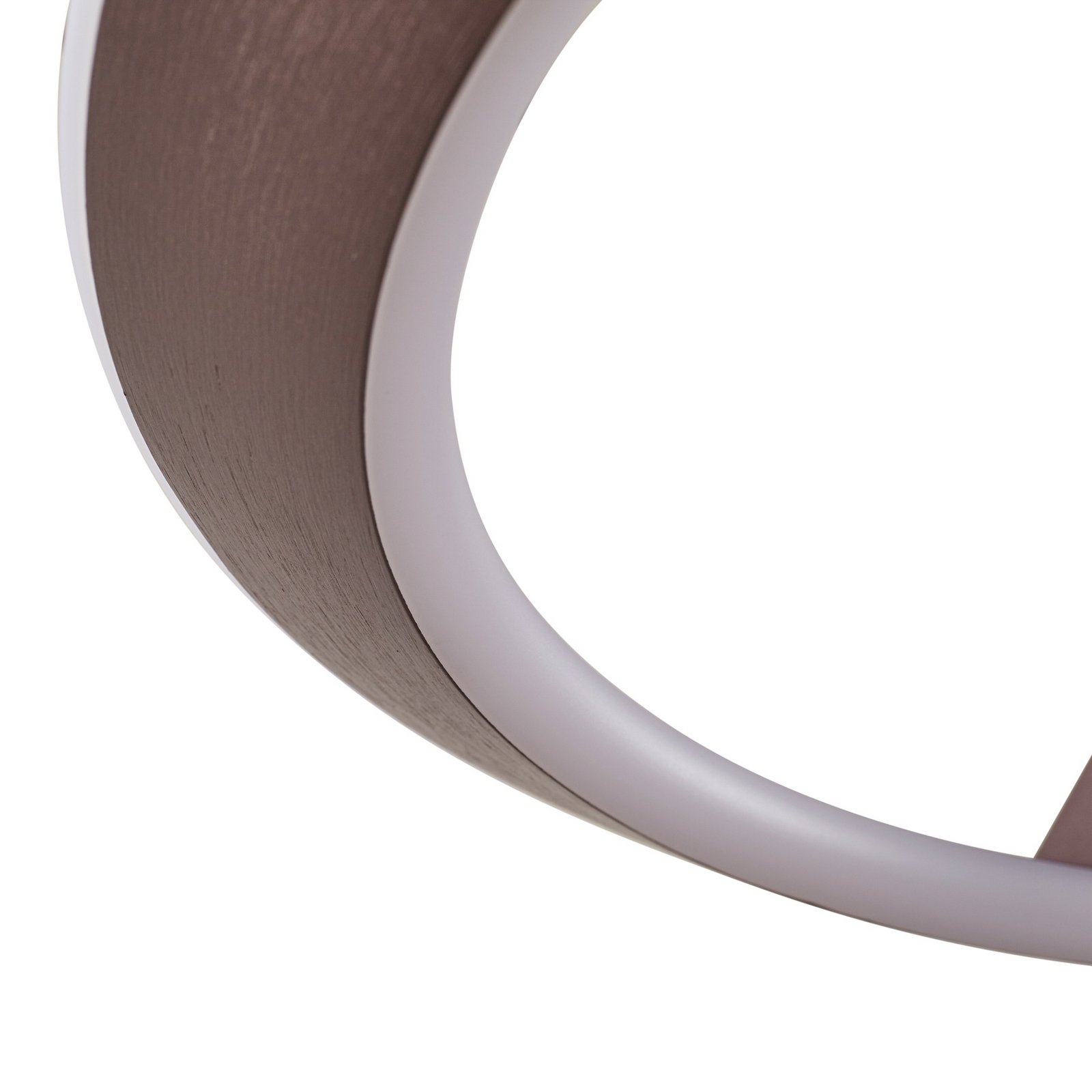 Eldra LED hanglamp, Ø 55 cm, CCT, koffiebruin - Lucande