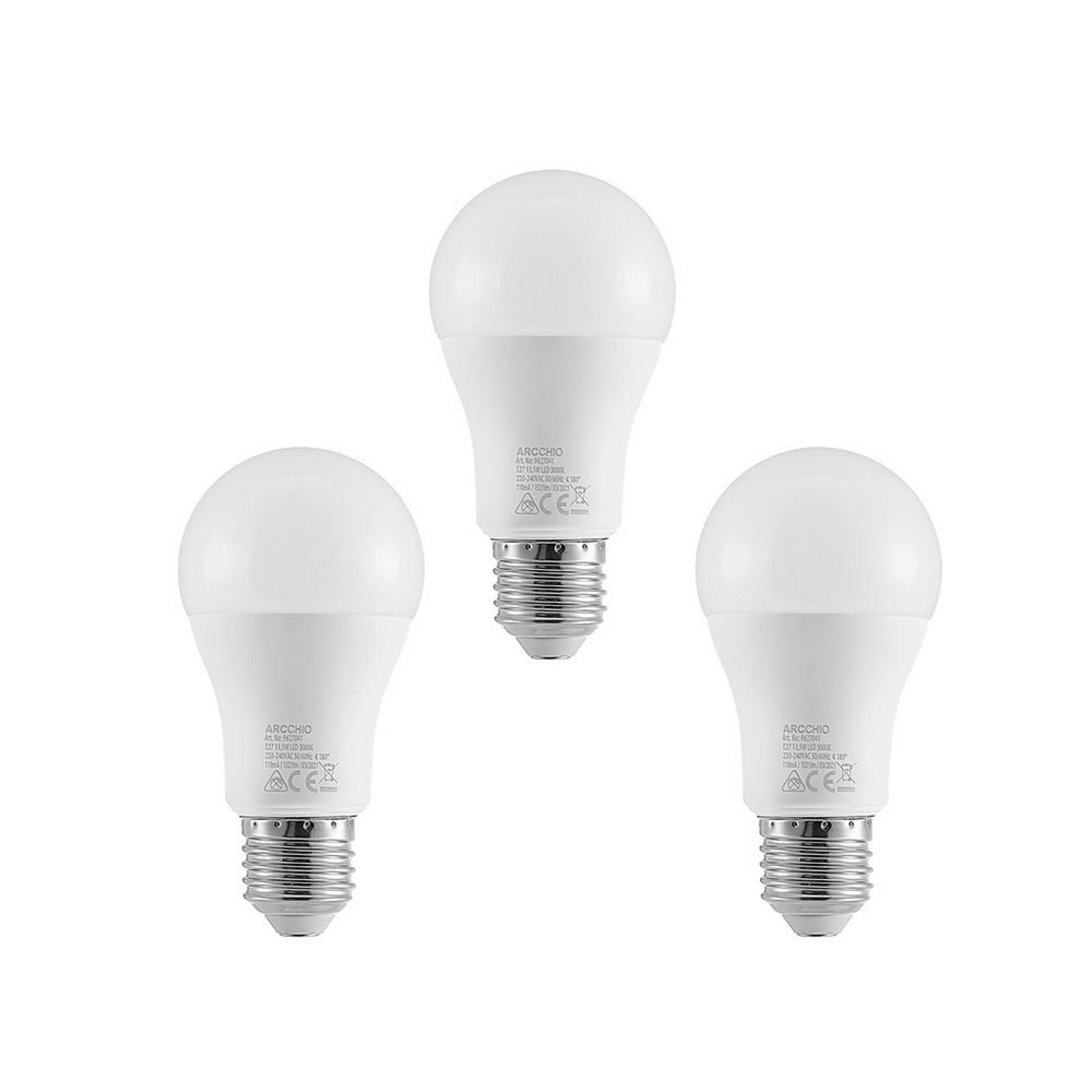 3-pack Lampadina LED 13,5W (1521lm) 3000K E27 - Arcchio