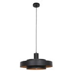 Hängeleuchte Flinter, schwarz, Metall, Ø 50 cm, E27